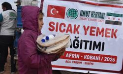Umut Kervanı, Afrin'de çatışmanın mağdurlarına sıcak aş dağıttı